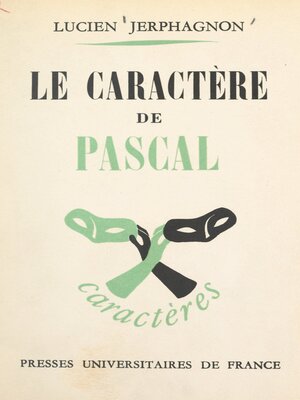 cover image of Le caractère de Pascal